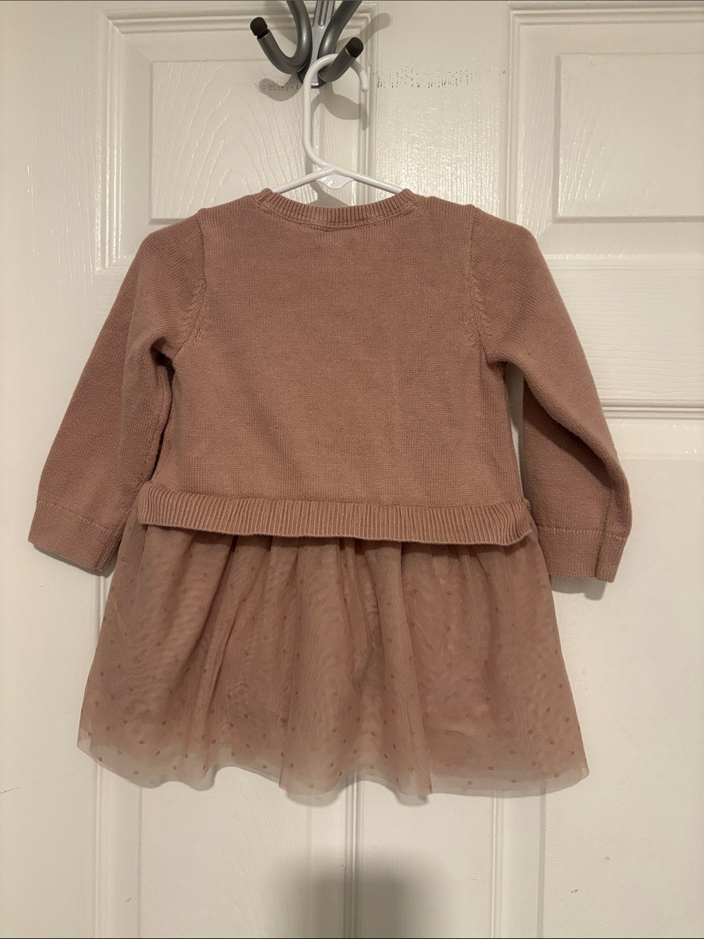5/$15 GAP Baby Knit Sweater Dress in Dusty Pink - Picture 3 of 3